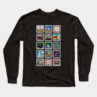 "The Michigan Collection" - VERTICAL Long Sleeve T-Shirt